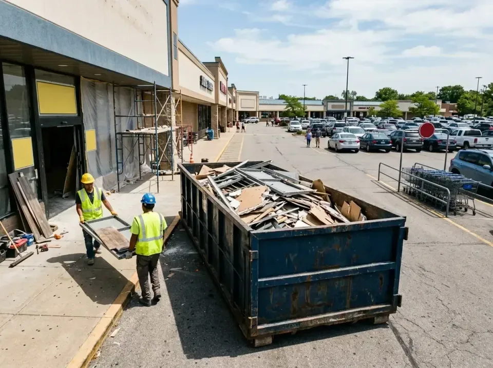 retail-store-renovation-debris-003 — frequently asked questions, Roll-off Dumpster Rentals in Mays Chapel, MD